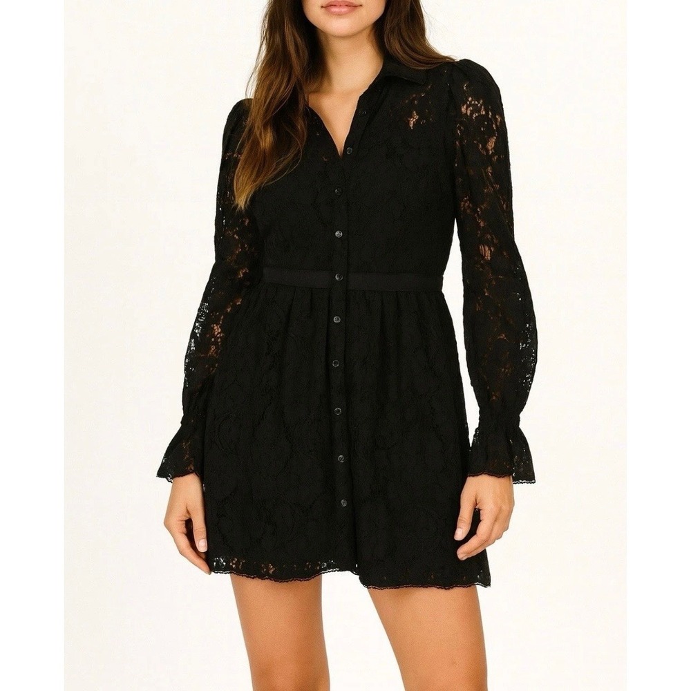 Rachel Parcell Black Lace Dress